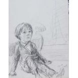 Coralie de Burgh Kinahan - HARRY - Pencil on Paper - 13 x 10 inches - Signed in Monogram