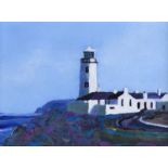 Sean Lorinyenko - FANAD LIGHTHOUSE - Watercolour Drawing - 4.5 x 6.5 inches - Signed