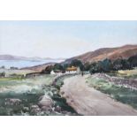 Rowland Hill, RUA - ON THE PATH, DONEGAL - Watercolour Drawing - 10 x 14 inches - Signed