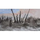 William Lindsay - AUTUMN TREES - Watercolour Drawing - 8 x 14 inches - Signed