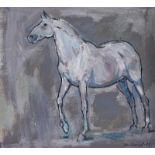 Con Campbell - IRISH DRAFT HORSE - Oil on Board - 12 x 13 inches - Signed