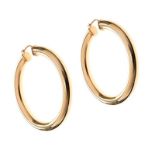 9CT GOLD LARGE HOOP EARRINGS