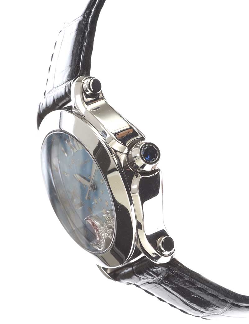 CHOPARD 'HAPPY SPORT' STAINLESS STEEL DIAMOND-SET LADY'S WRIST WATCH - Image 3 of 5