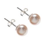 STERLING SILVER CULTURED PEARL EARRINGS