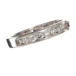 18CT WHITE GOLD DIAMOND BAND