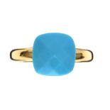 18CT GOLD RING SET WITH TURQUOISE