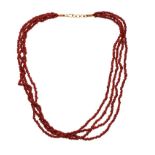 CORAL MULTI-STRING NECKLACE