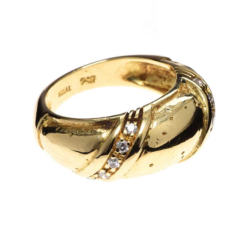 18CT GOLD DIAMOND RING - Image 2 of 3