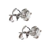 18CT WHITE GOLD DIAMOND STUD EARRINGS