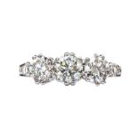 18CT GOLD THREE STONE DIAMOND RING