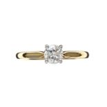 18CT GOLD DIAMOND SOLITAIRE RING