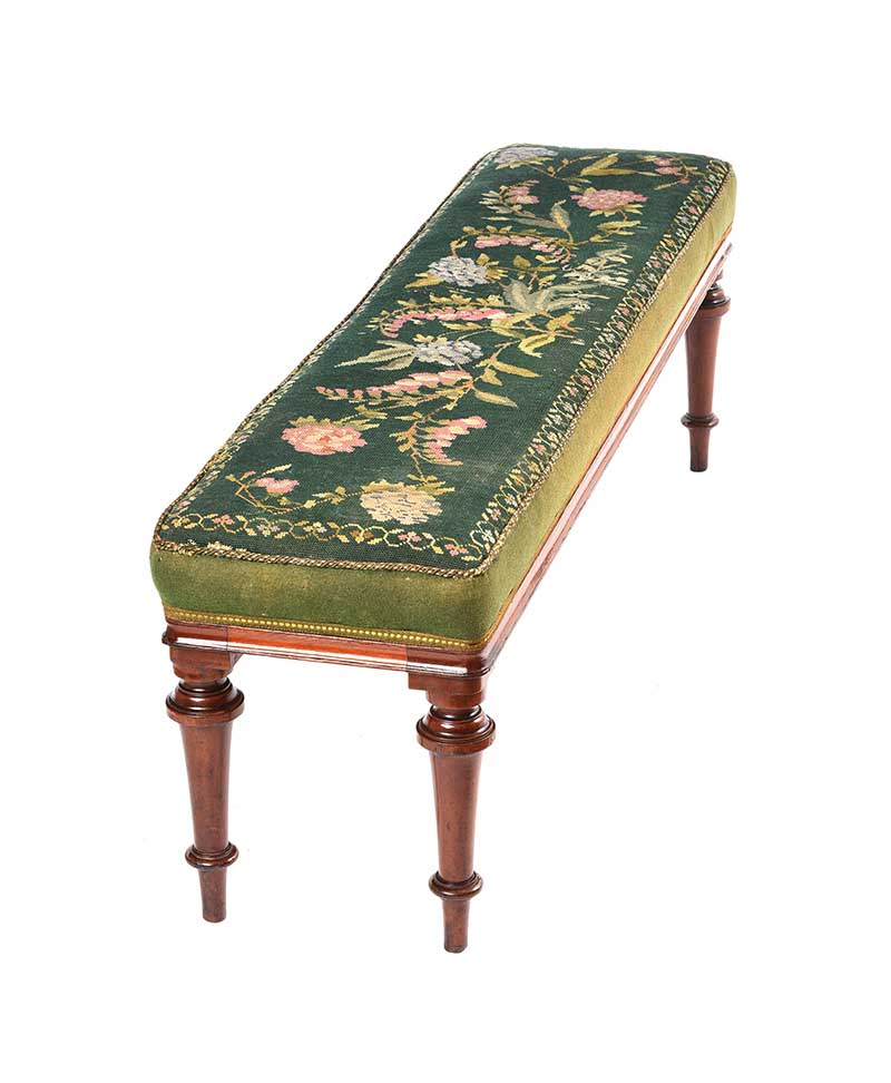 VICTORIAN TAPESTRY FENDER STOOL - Image 5 of 5