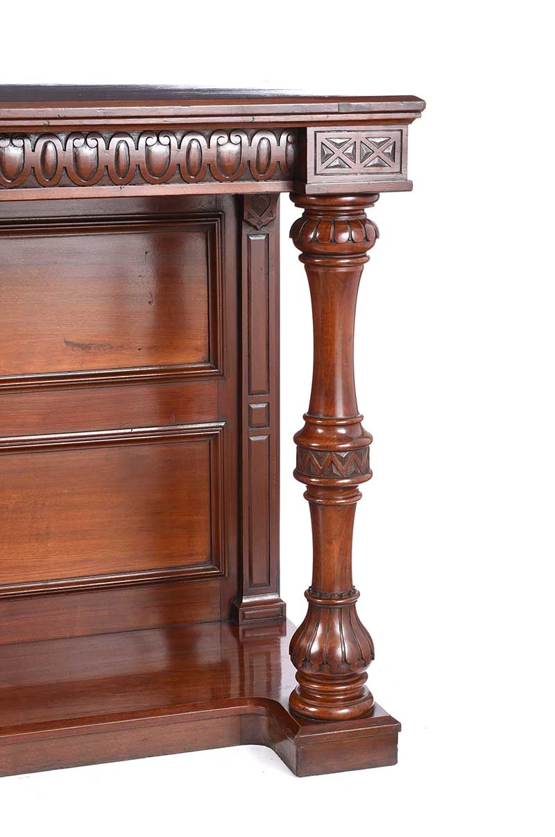 VICTORIAN MAHOGANY CONSOLE TABLE - Image 3 of 5