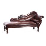 VICTORIAN MAHOGANY SINGLE END COUCH