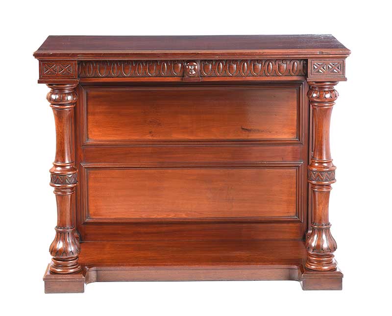 VICTORIAN MAHOGANY CONSOLE TABLE - Image 4 of 5