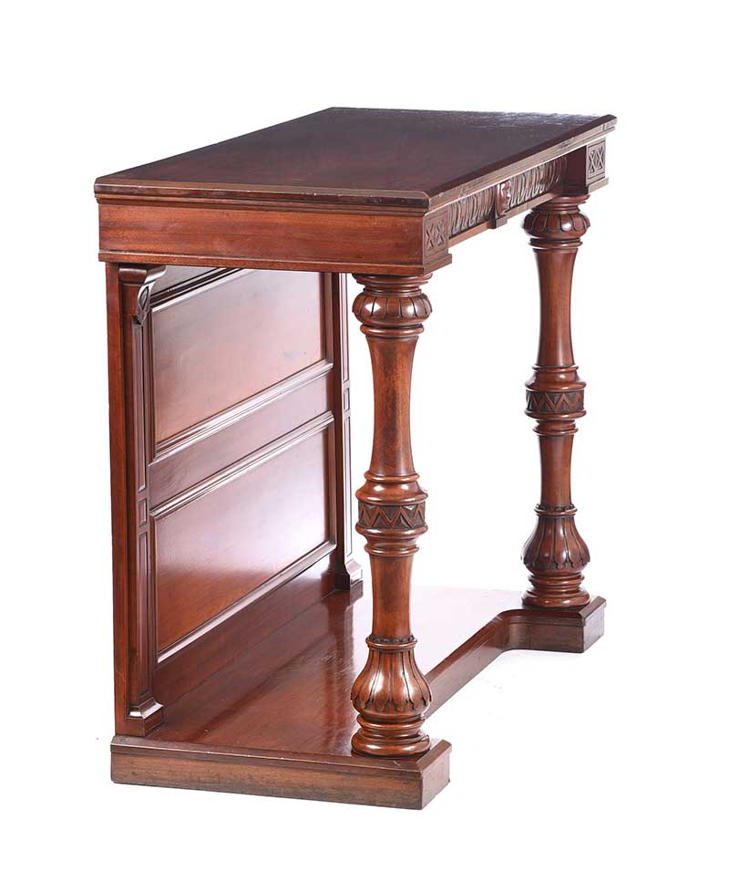 VICTORIAN MAHOGANY CONSOLE TABLE - Image 5 of 5