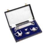 MINIATURE SILVER TEA SET