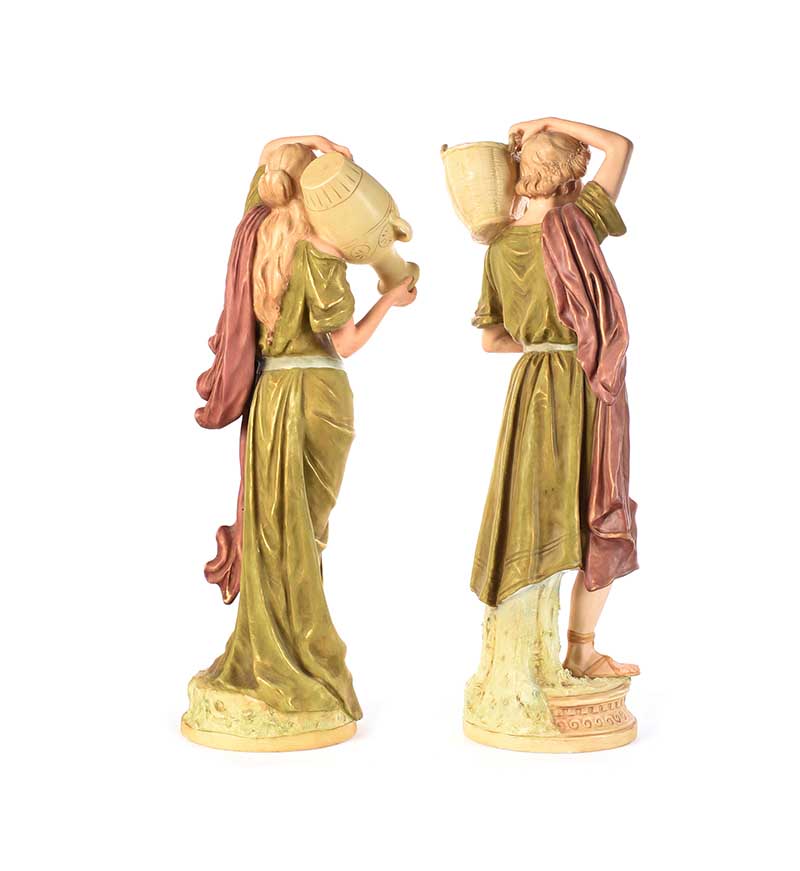 PAIR OF ROYAL DUX FIGURES - Image 4 of 6