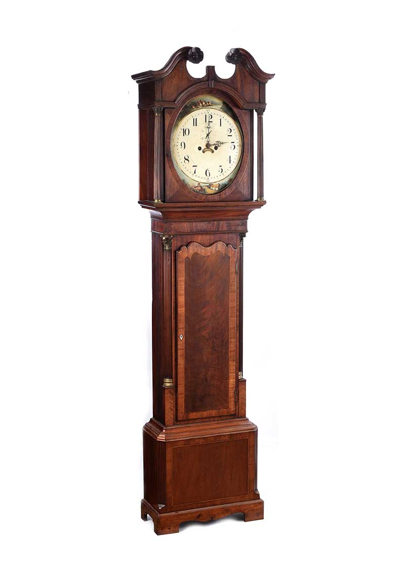 MAHOGANY LONGCASE CLOCK