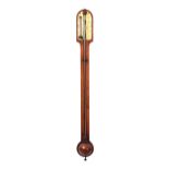 GEORGIAN MAHOGANY STICK BAROMETER