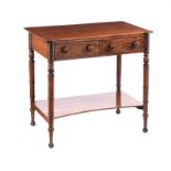 REGENCY MAHOGANY SIDE TABLE