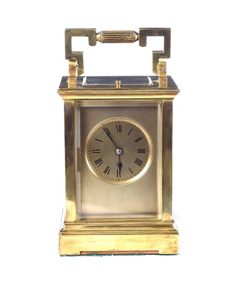 FRENCH BRASS REPEATER CARRIAGE CLOCK - Image 2 of 6