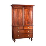 REGENCY MAHOGANY LINEN PRESS