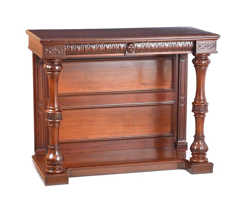 VICTORIAN MAHOGANY CONSOLE TABLE