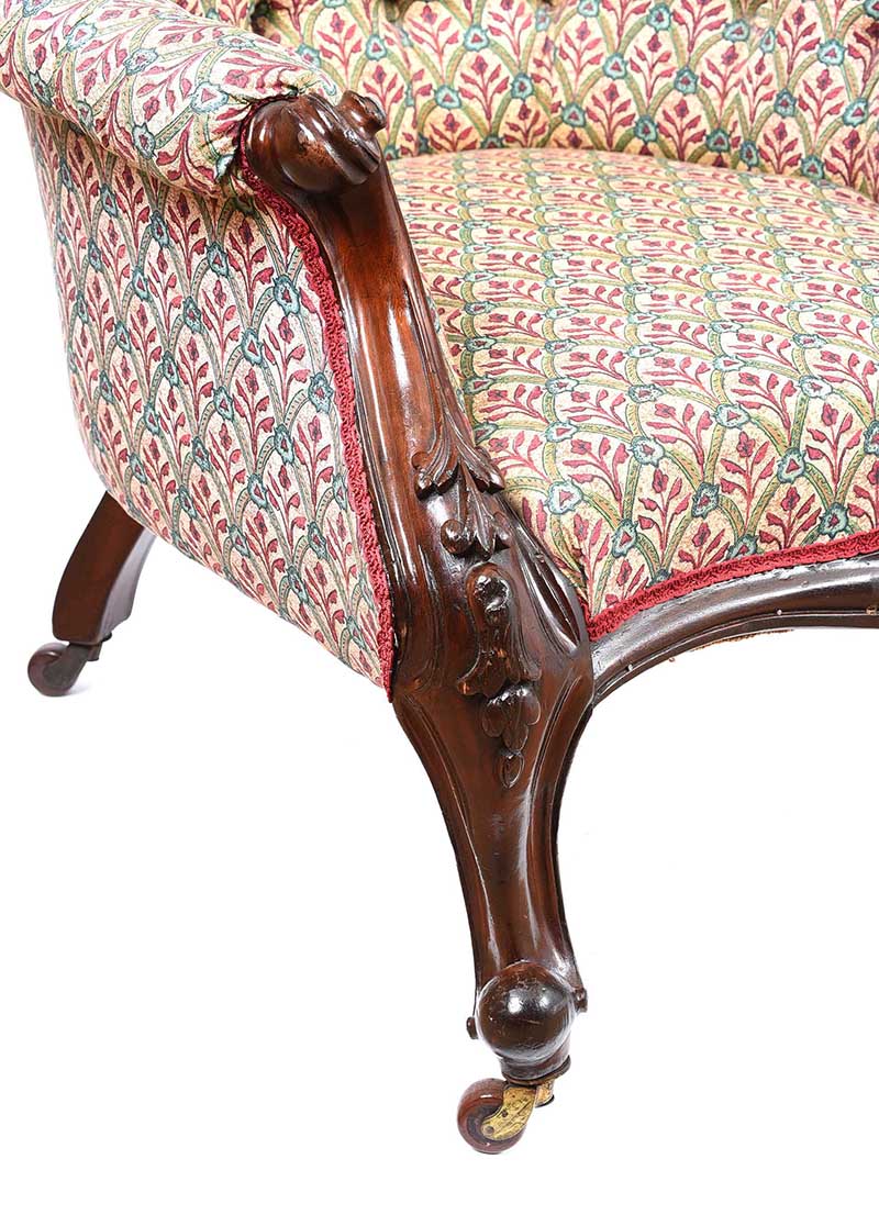 VICTORIAN MAHOGANY RUTLAND ARMCHAIR - Image 3 of 5