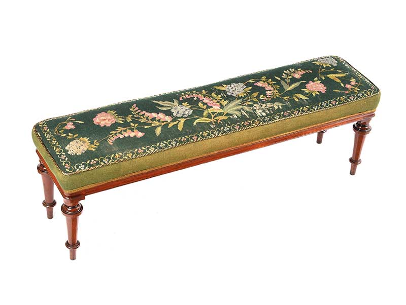 VICTORIAN TAPESTRY FENDER STOOL - Image 2 of 5