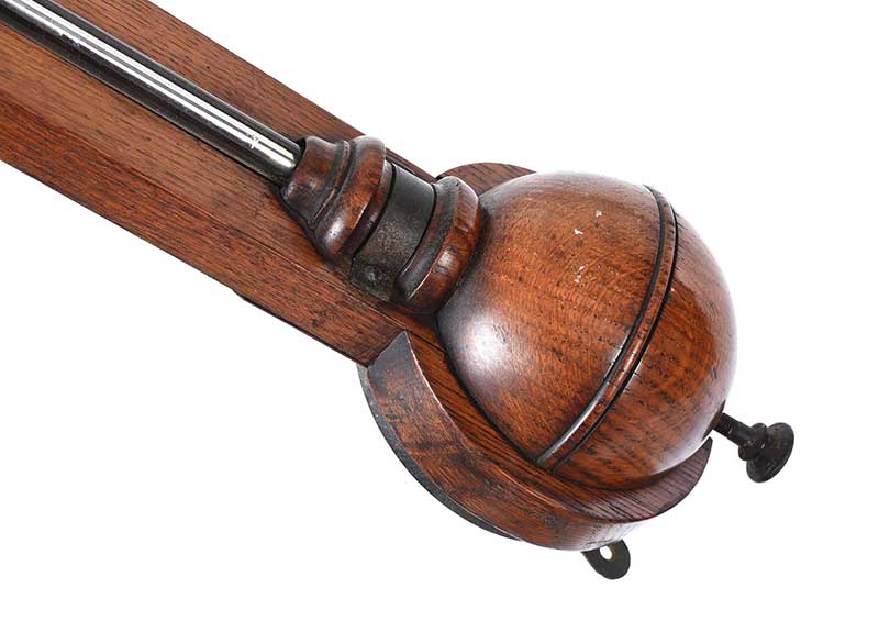 GEORGIAN MAHOGANY STICK BAROMETER - Image 4 of 4