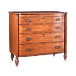 GEORGIAN MAHOGANY CHEST OF DRAWERS