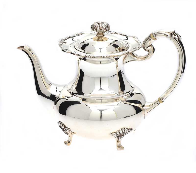 FOUR PIECE SILVER TEA SET - Image 2 of 5