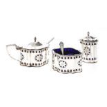 SILVER CONDIMENT SET