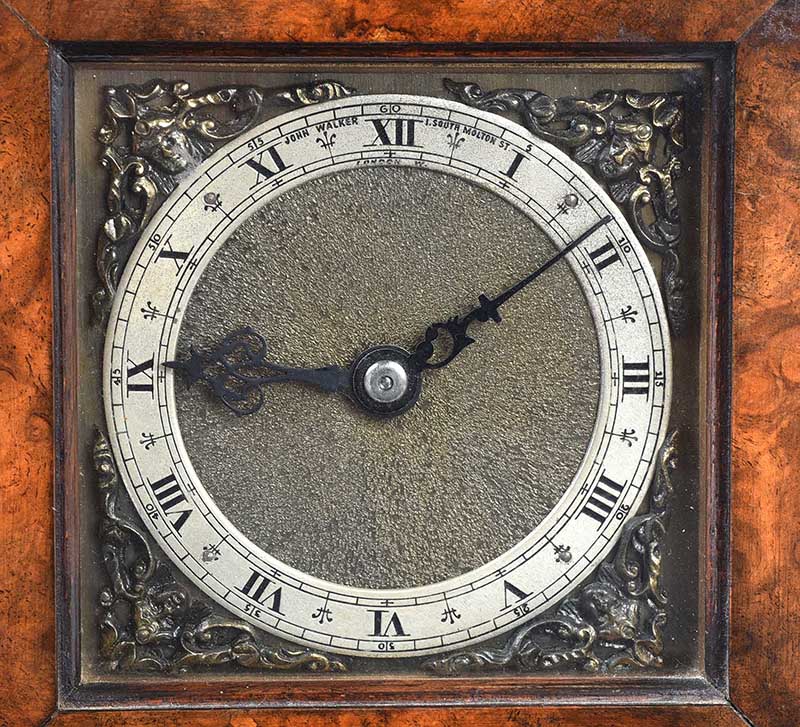 WALNUT MARBLE CLOCK - Image 2 of 4