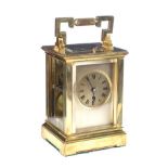 FRENCH BRASS REPEATER CARRIAGE CLOCK