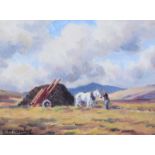 Charles McAuley - BRINGING HOME THE TURF - Coloured Print - 6 x 8 inches - Unsigned