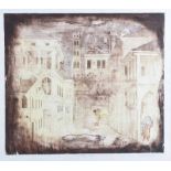 Connor Rodgers - STAGE SET - Coloured Lithograph - 23 x 25 inches - Signed