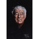 Thomas Putt - SEAMUS HEANEY - Oil on Board - 9 x 6 inches - Signed