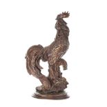 Eastern School - COCKEREL - Cast Bronze Sculpture - 15 x 6 inches - Unsigned