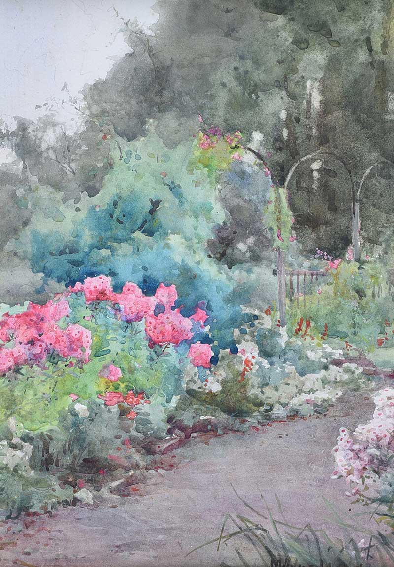 Mildred Anne Butler, RWS - PHLOX, ROSES & OTHER FLOWERS - Watercolour Drawing - 10 x 7 inches -