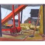 Harry Kernoff, RHA - THE HAYSHED - Mixed Media - 10 x 12.5 inches - Signed