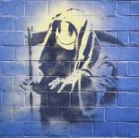 Banksy - THE REAPER - Coloured Print - 11 x 11 inches - Unsigned