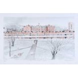 Irish School - THE ROYAL VICTORIA HOSPITAL - Limited Edition Coloured Lithograph (40/150) - 10 x