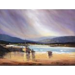 Norman J. McCaig - FISHING BOATS, WEST OF IRELAND - Oil on Canvas - 20 x 26 inches - Signed