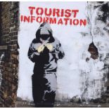 Banksy - TOURIST INFORMATION - Coloured Print - 11 x 11 inches - Unsigned