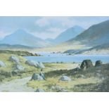 Danny Todd - A WEE REST, CONNEMARA - Coloured Print - 8 x 11 inches - Signed