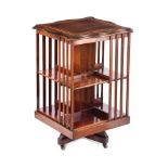 EDWARDIAN REVOLVING BOOKCASE