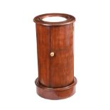 VICTORIAN MAHOGANY CYLINDER PEDESTAL