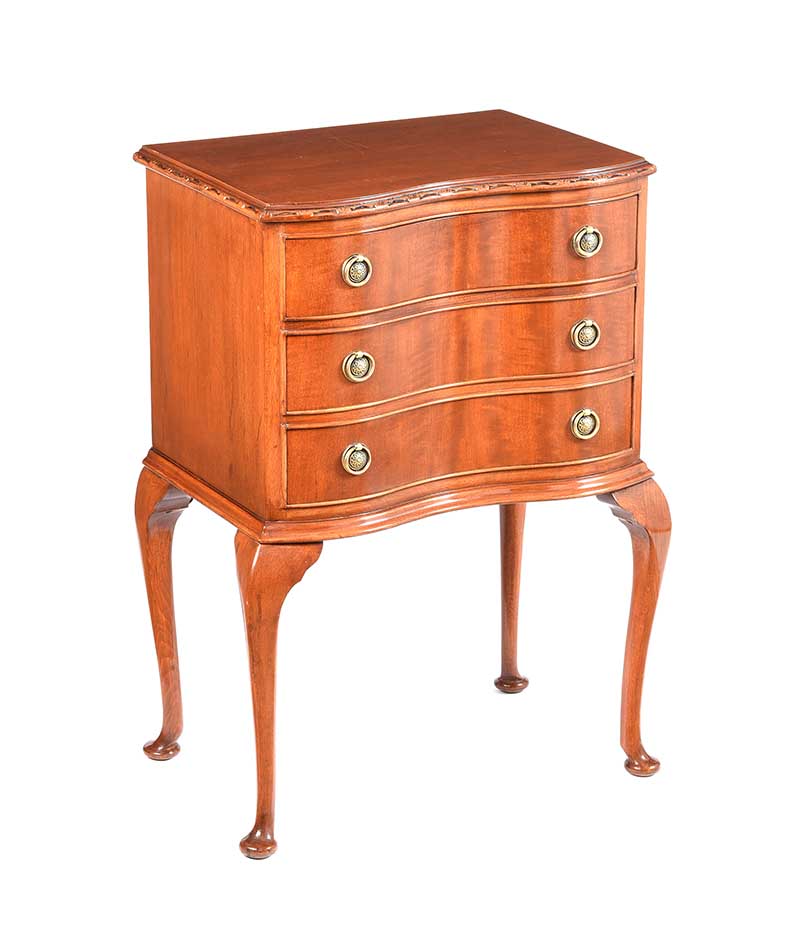 MAHOGANY BEDSIDE PEDESTAL